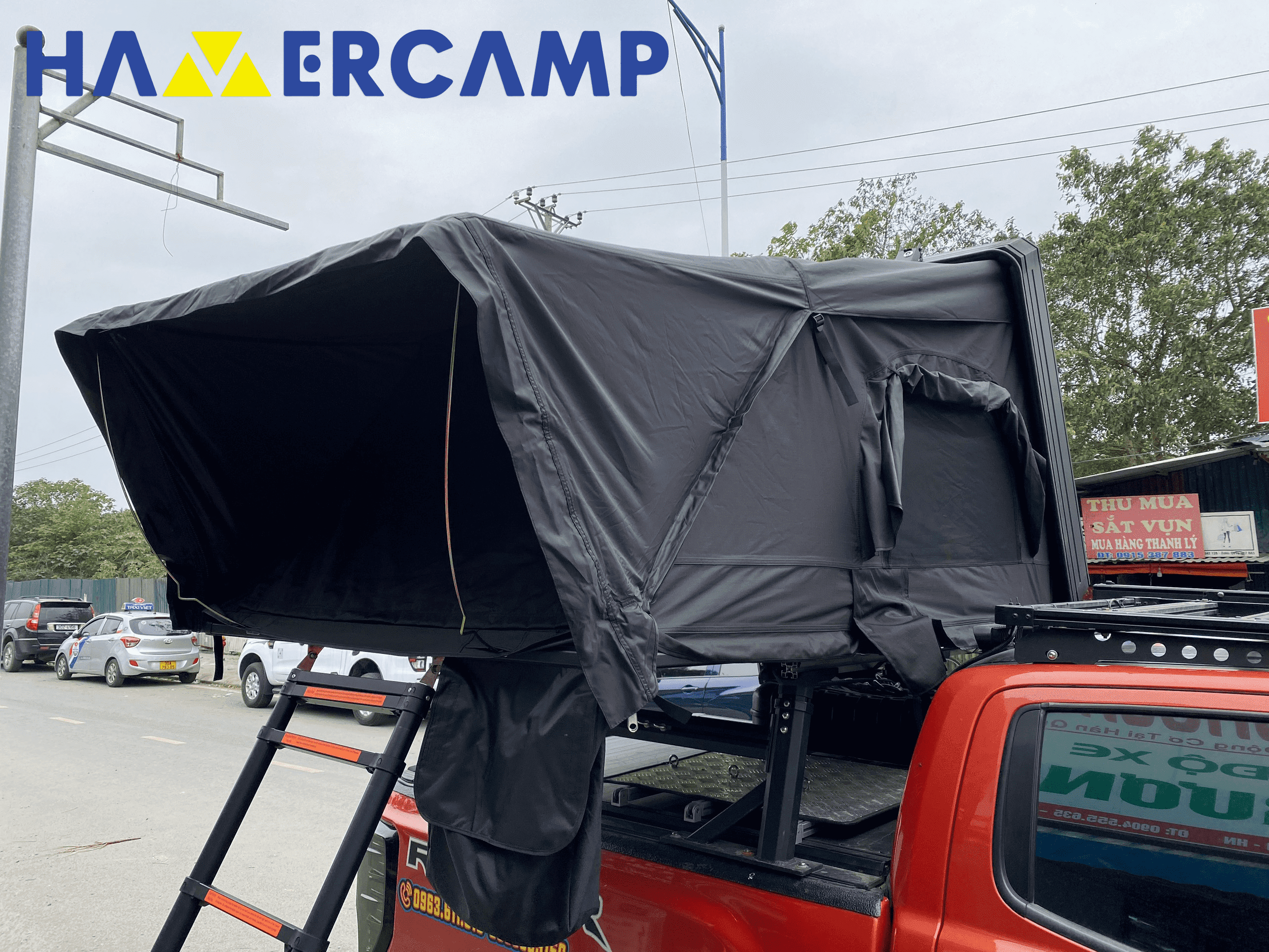 Lều Hamer camp skycamp lắp sau thùng xe ô tô